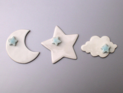 luna stella nuvola